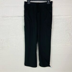 URBAN PERFORMANCE black drawstring multi pocket scrub stretch pants Size SML